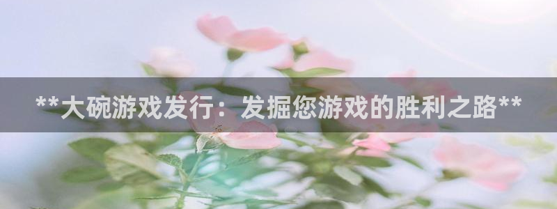 顺盈娱乐3.8.2.2.2.3安：**大碗游戏发行：发掘您游戏的胜利之路**