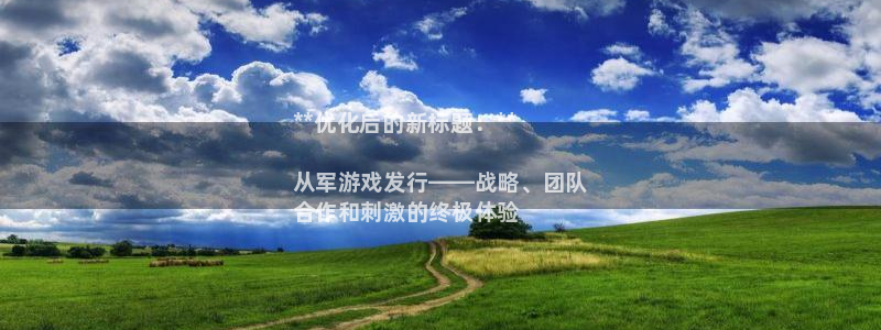 顺盈娱乐平台注册流程视频：**优化后的新标题：**

从军游戏发行——战略、团队
合作和刺激的终极体验